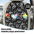 thumbnail image 4 of Goofa Hand Drawn Snake Pattern Car Back Seat Protector for Kids (2 Pack) ,Anti-kick Storage Mat for Car Seats,Shields from Footprints, 4 of 6