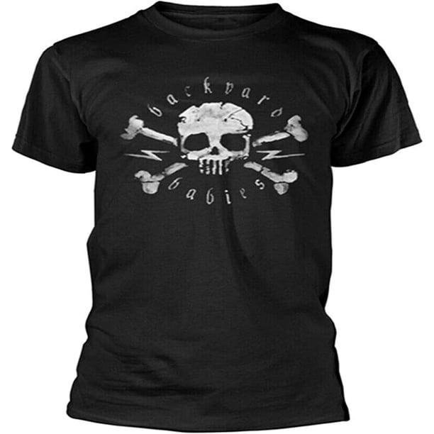 Backyard Babies Skull T-Shirt T-Shirt Graphic Unisex Tee Shirt Black