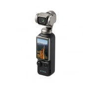 Xtra Edge Muse Gimbal Action Camera Bundle with 128GB MicroSD Card, Hard Carry Case and Screen Protector Film (2-Pack) - 4 Items