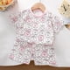 thumbnail image 2 of Odeerbi 3M-6Y Niños Niñas Pijamas de Verano de Algodón Con Estampado Camisetas de Manga Corta Pantalones Cortos Conjunto de Dos Piezas, 2 of 5