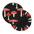 thumbnail image 2 of Bingfone13 Inch Padded Round Bar Stool Cover Cushion With Elastic Fabric Round Chair Seat - Forest Mushrooms, 2 of 7