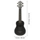 thumbnail image 5 of Ukelele de madera, guitarra acústica clásica, ukelele para principiantes, ukelele para niños, 5 of 6