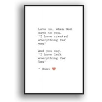 IDEA4WALL Framed Canvas Wall Art for Living Room, Bedroom Beautiful Quotes Canvas Prints for Modern Home Decoration Ready to Hang