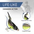 thumbnail image 2 of Multi Jointed Swimbait 6cm 4.7g 6 Segment Lifelike Artificial Mini Hard Swim Bait Crankbait Fishing Lure, 2 of 5