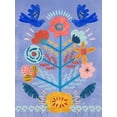 thumbnail image 2 of Wang, Melissa 25x32 Gold Ornate Wood Framed with Double Matting Museum Art Print Titled - Embroidered Garden III, 2 of 4