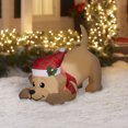 thumbnail image 2 of Christmas Airblown Yellow Lab, 2 of 6