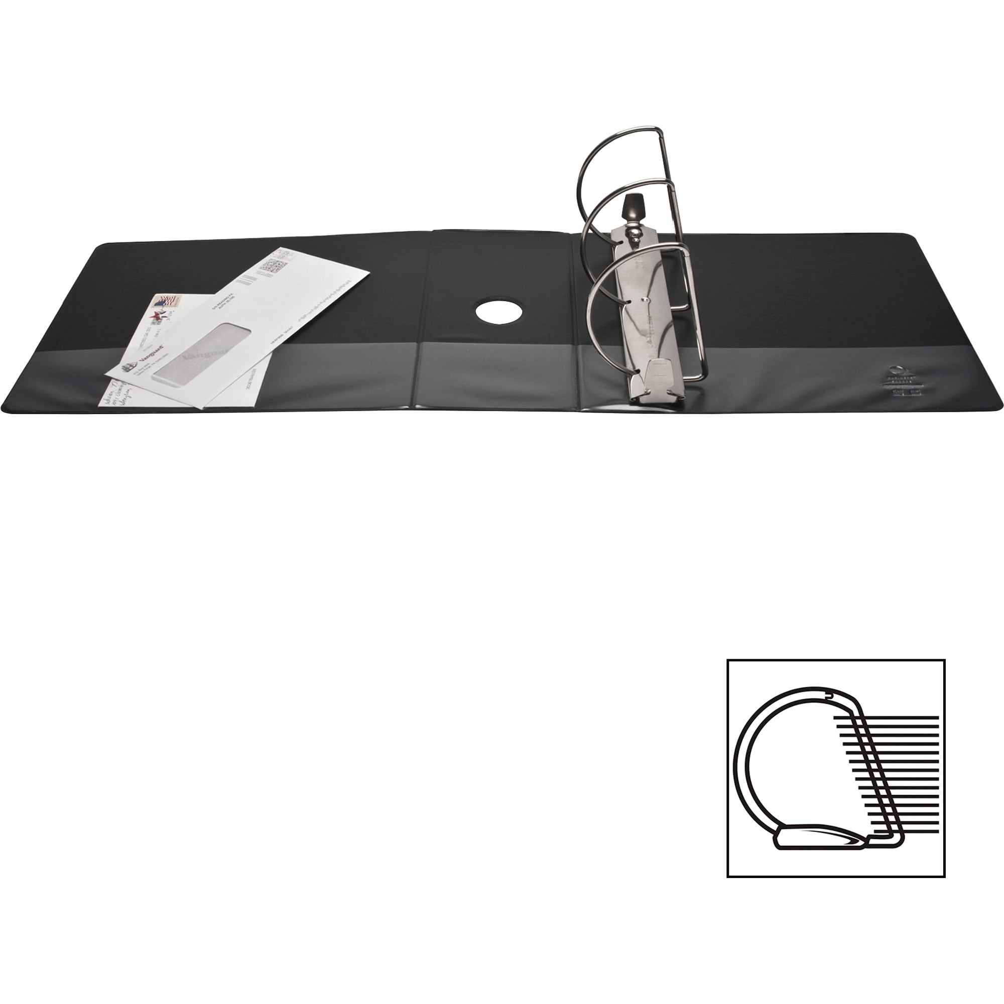 Business Source, BSN28451, Basic D-Ring View Binders, 1 Each, Black