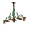 thumbnail image 2 of Meyda 229400 45 in. Long Winter Pine Tall Pines 3 Light Island Ceiling Pendant Fixtures, 2 of 7