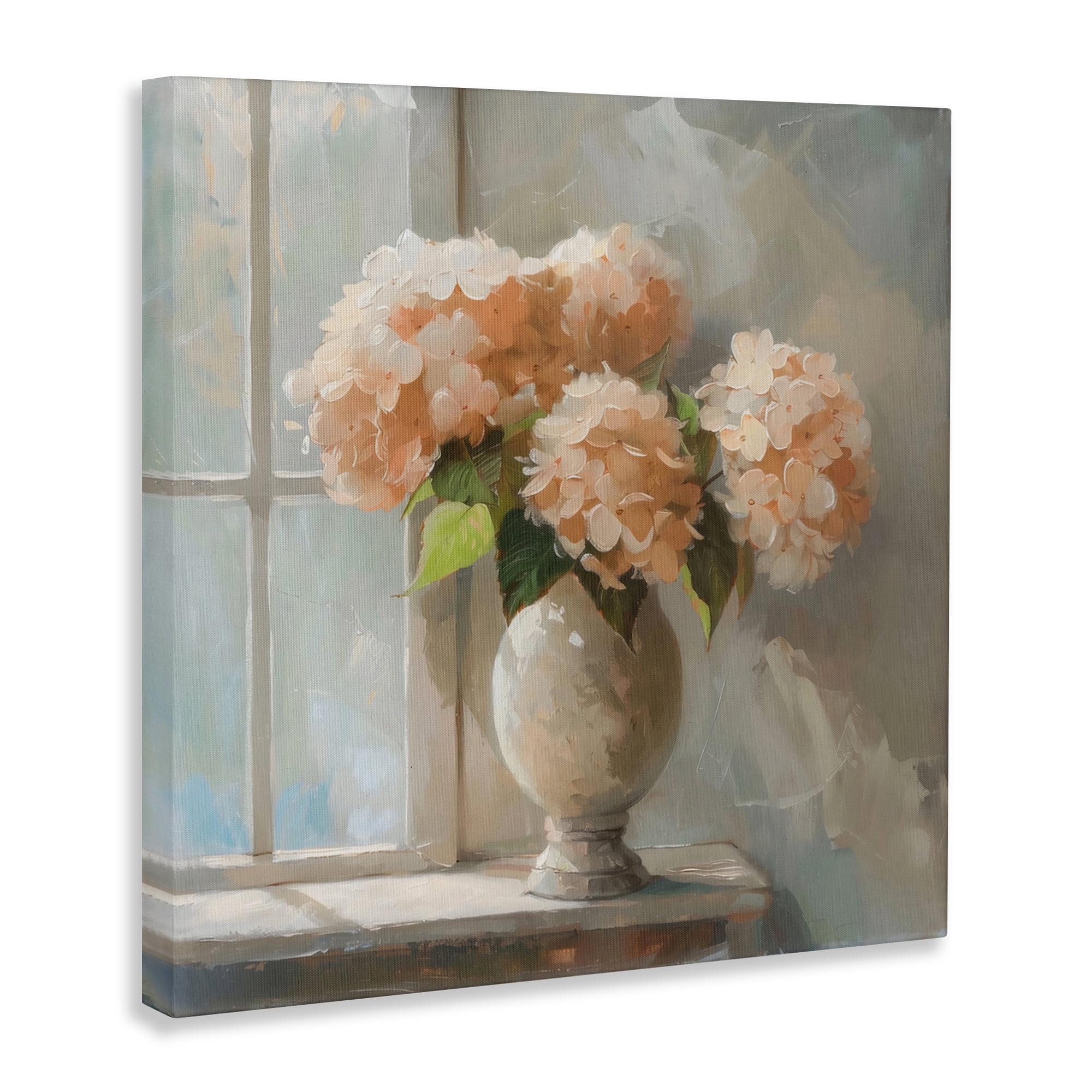 Stupell Industries Pink Hydrangea in Sunlit Vase Canvas Wall Art, design by Creative Studio