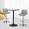 thumbnail image 3 of MoNiBloom 3 Piece Bar Dining and Chair Set, 23.5" Bar Top Table and Counter Height Adjustable Barstools for Pub Bistro Kitchen, 3 of 10