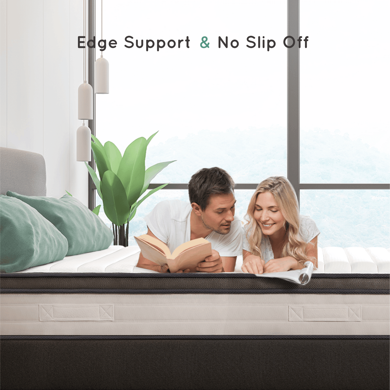 10" Hybrid Mattress,Z-HOM King Size Mattresses in a Box Medium Firm Cool Comfort Pocket Spring