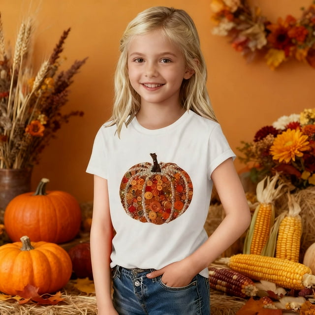 hengsof T-shirts Graphiques de Base à Manches Courtes pour Tout-Petits et Enfants