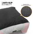 thumbnail image 4 of MoNiBloom Cuddler Dog Bed Small Medium for Puppy and Kitten, Soft Pink, 27", 4 of 11