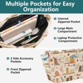 thumbnail image 3 of FORMRS Tote Bag for Women Quilted Large Capacity Travel Work Carry On Shoulder Handbag, Fall Book Shelf, 3 of 7