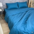 thumbnail image 1 of Juego de Sábanas Queen Size 2800 Hilos Extra Suave Premium Textura Rayada Soft Nature, 1 of 5