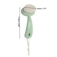 thumbnail image 4 of Unique Bargains 1 Pc Soft ABS Nylon Wool Cleansing Brush with Dots Curved Handle Green White 4.65"x2.09", 4 of 4