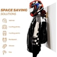 thumbnail image 4 of Soporte para casco de motocicleta, estante de pared para casco de motocicleta para colgar casco y chaqueta en la pared, soporte de pared para chaleco táctico, 4 of 5