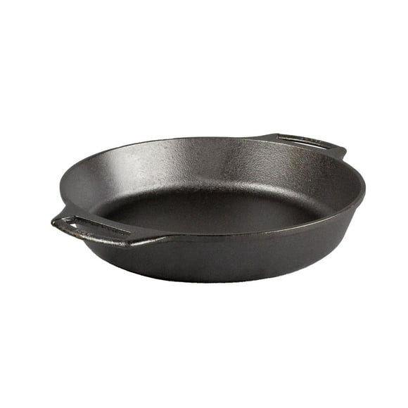 Lodge 10.25 Inch Seasoned Cast Iron Baker's Skillet, Lodge Bakeware Baker's Skillet