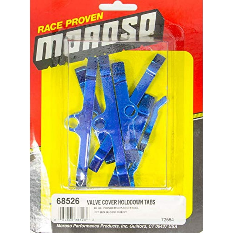 Moroso Valve Cover Hold Downs - Blue Moroso Valve Cover Hold Downs - Blue