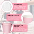 thumbnail image 3 of Vasos de café desechables Patelai 350 ml con tapas y fundas, 100 unidades, 3 of 7