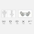 thumbnail image 3 of Small Round Sunglasses Men Women Mirror Lady Female Sun glasses Cat Eye, 3 of 6
