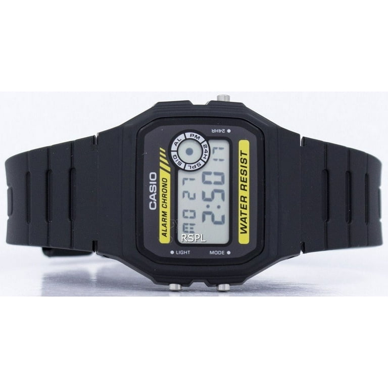 Men's Casio Classic Black Tone Case Digital Chronograph Watch