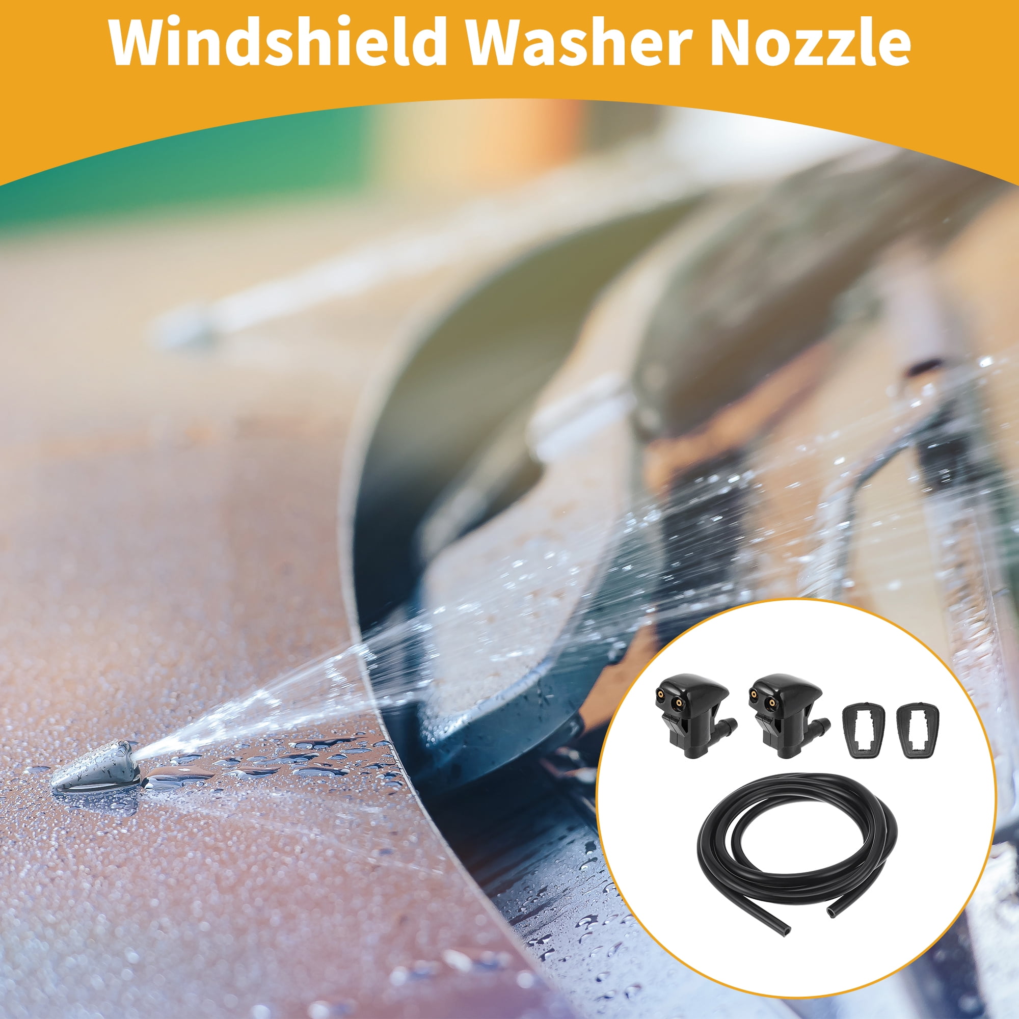 Unique Bargains Windshield Washer Nozzle Kit for Toyota Tacoma 2005-2015