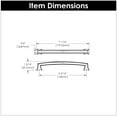 thumbnail image 5 of Hickory Hardware P3235 Bridges 6-5/16" Center To Center Bold Square Cabinet Handle /, 5 of 6