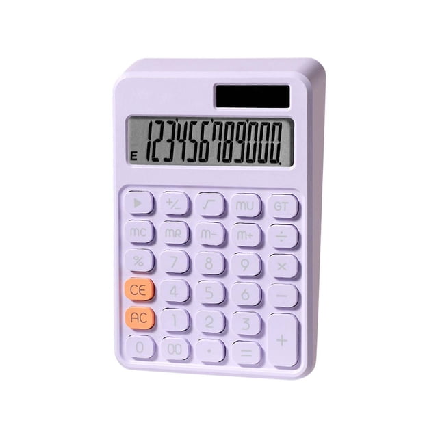 Vwrxbz Solar Calculator 12 Digit Large Screen, Mechanical Key Scientific Computer for Home Office School