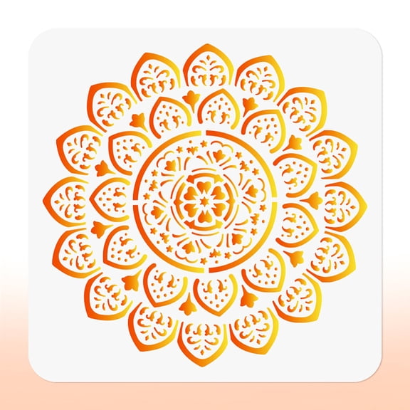 Mandala Flower Stencil