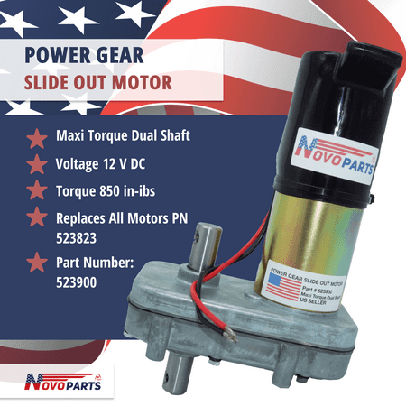 Power Gear 523900 RV Slide Out Motor Maxi Torque Dual Shaft ONE YEAR