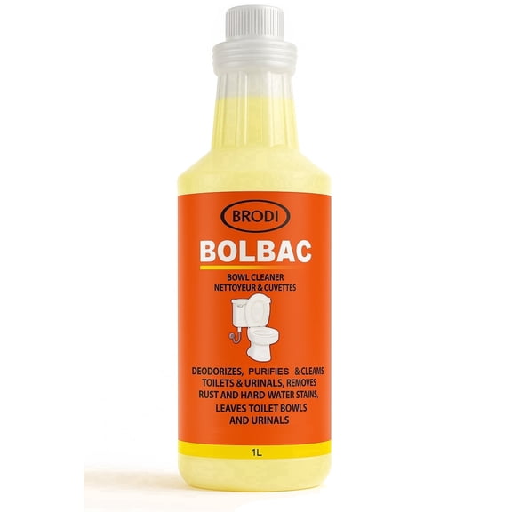 BolBac Heavy Duty Toilet Bowl Cleaner, High-Power 25-30% HCI Formula, Fast Lime & Rust Removal, Removes Odor-Causing Build-Up