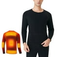thumbnail image 5 of Heated Thermal Underwear for Men, Heated Long Underwear Johns Base Layer Sets (Heated Shirt + Heated Pants), 5 of 7