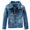 Blue, variant on KAUOD Boys Ripped Jeans Jackets Button Open Front Collar Fashion Denim Coats Kids Summer Casual Pockets Jackets Tops Clothes