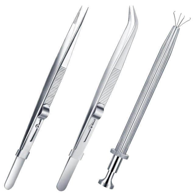 Pinzas de Garra de Joyería Sunnimix 3 Piezas Acero Inoxidable