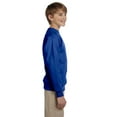 thumbnail image 3 of Hanes ComfortBlend EcoSmart Boy`s Crewneck Sweatshirt, M, Deep Royal, 3 of 3