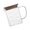 thumbnail image 3 of Heat Resistant Glass Measuring Cup Freezer Safe Handle Easy Handgrip Measure Oven Tea 350ml, 3 of 8