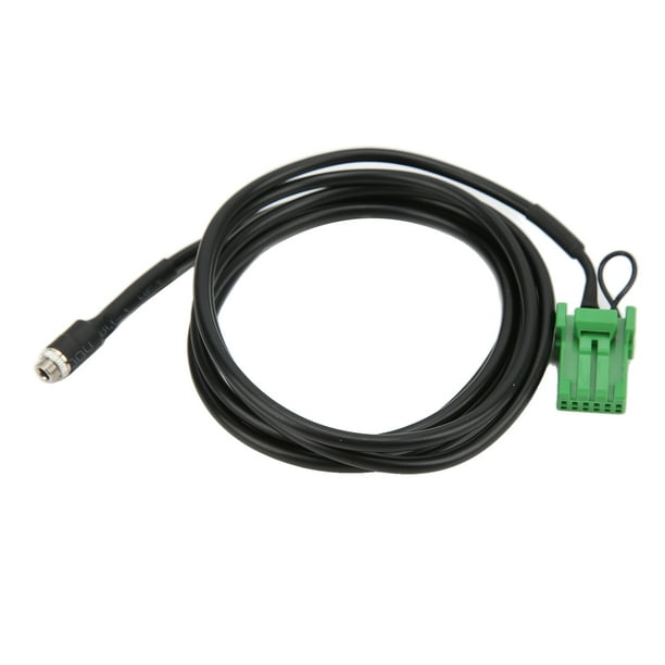 Adaptador De Cable Auxiliar De Radio, Fácil De Usar ABS Verde 12 Pines Hembra 3,5 Mm Jack Clear Sound CD Changer Cable Plug Para Reemplazo De Automóvil Para ACURA RDXTsx MDX Csx Anggrek Otros