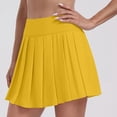 thumbnail image 2 of TRUBKH skirts for women pleated skirts for women mini skirt tennis skirt Golf Skort Tennis Skorts For With Pockets Athletic Skirt Skirts For Tummy Lightweight Summer Skorts Skirt Yellow XL, 2 of 8