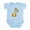 Sky Blue, variant on CafePress - Will Wheek For Food Infant Bodysuit - Baby Light Bodysuit, Size Newborn - 24 Months