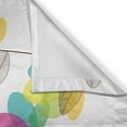 thumbnail image 3 of Ambesonne Floral Kitchen Curtains, Colored Blooming Flowers, 55"x39", Multicolor, 3 of 3