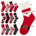 thumbnail image 3 of COOPLUS Womens Fuzzy Socks Christmas Socks for Women Winter Thick Thermal Socks Size 9-11 Crew Socks 4 Pairs, 3 of 8