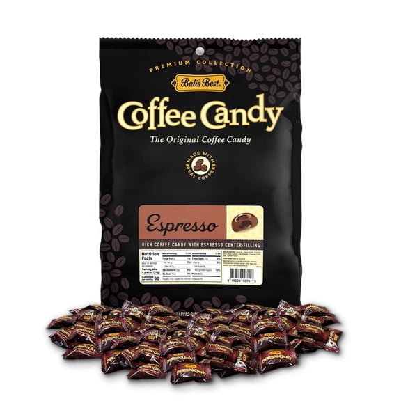 Bali's Best Espresso Coffee Candy Bulk Individually Wrapped 2.2 Pounds Contains: Coconut & Milk.