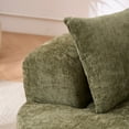 thumbnail image 4 of Timbernest 67" Boneless Cloud Sofa, Curved Sofa With Deep Seat, Modern Chenille Modular Sofa for Small Space, Green, 4 of 9