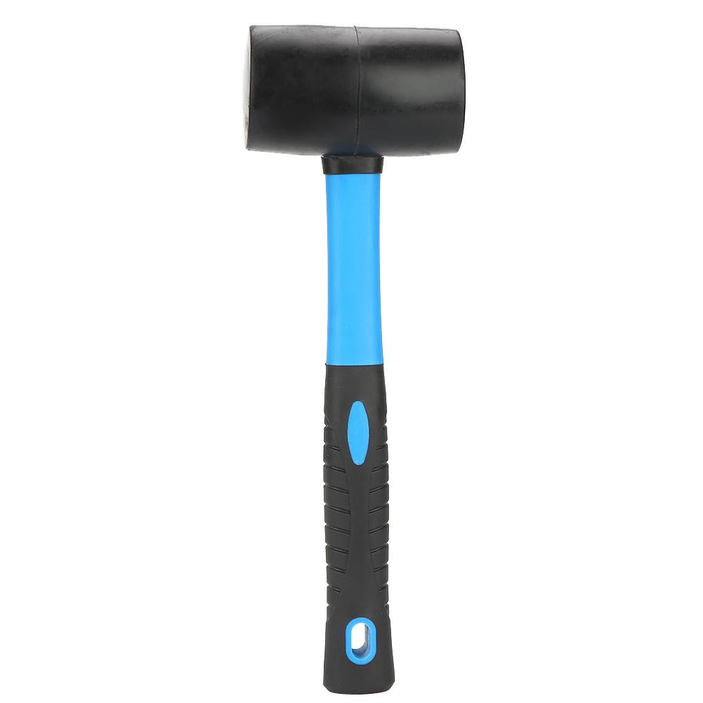 Mgaxyff Double Side Soft and Hardness Blue Black Rubber Hammer