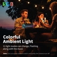thumbnail image 6 of Portable Bluetooth Speaker, 30W Deep Bass Wireless Speaker with 55mm Driver, Bluetooth 5.4, IPX7 Waterproof, 4000mAh Battery, 24H Playtime, TWS Pairing, 11 RGB Light Modes for Outdoor Beach Camping S, 6 of 7