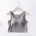 thumbnail image 2 of fatyb Crop Tank Tops for Women with Built in Bra Sleeveless Padded Womens Workout Yoga Shirts Activewear, 2 of 4