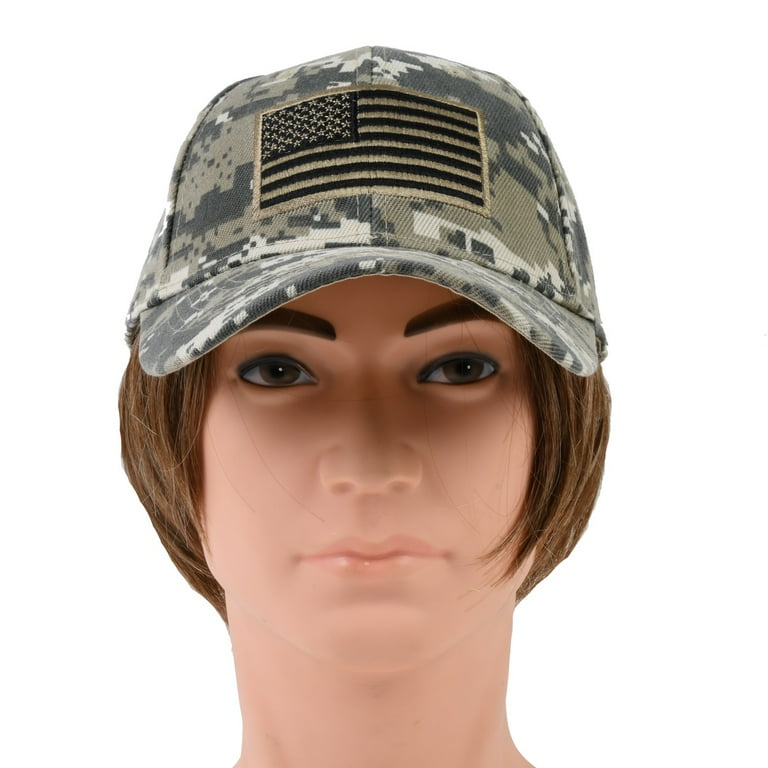 Walmart US Flag Tactical Baseball Hat, Military Style, Embroidered