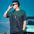 thumbnail image 2 of Camisetas de hombre lisas de acuarela, camisetas de secado rápido, camisetas para hombre, camisetas gráficas verdes, moda Harajuku ordinaria, verano, elegante, Y2k, XL, 2 of 5