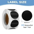 thumbnail image 2 of Uxcell Colored Dot Stickers, Color Coding Labels for Inventory and Organization Black, 2 of 7